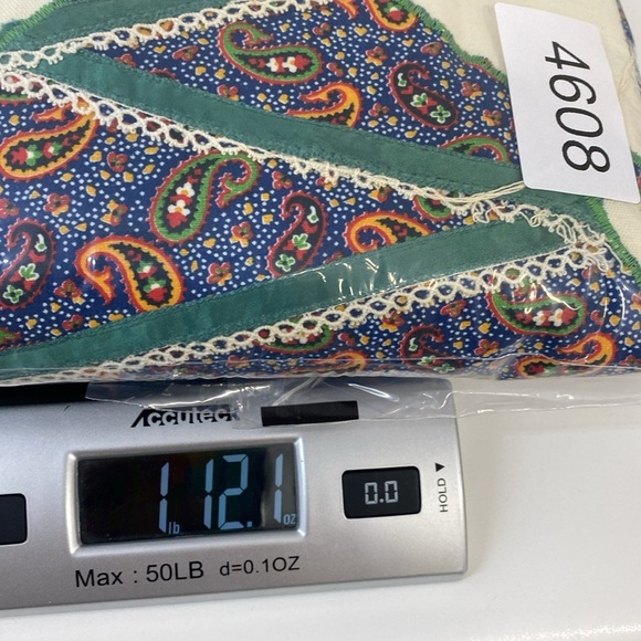 Vtg Handmade Patchwork Christmas Skirt Hand Made Stunning M? - Picture 12 of 12